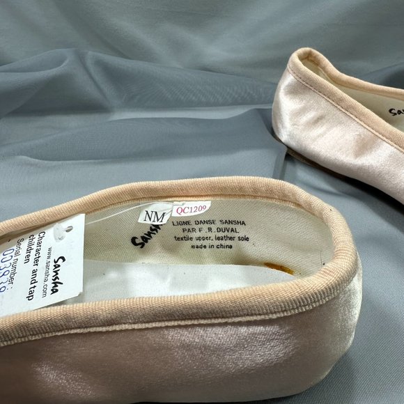 Sansha Girls Pink Satin Ballet Flats - Picture 8 of 8